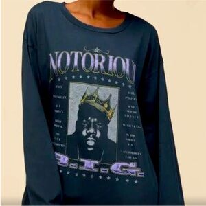 DAYDREAMER THE NOTORIOUS B.I.G. MERCH LONG SLEEVE NWOT Size Large